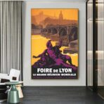 affiche lyon vintage
