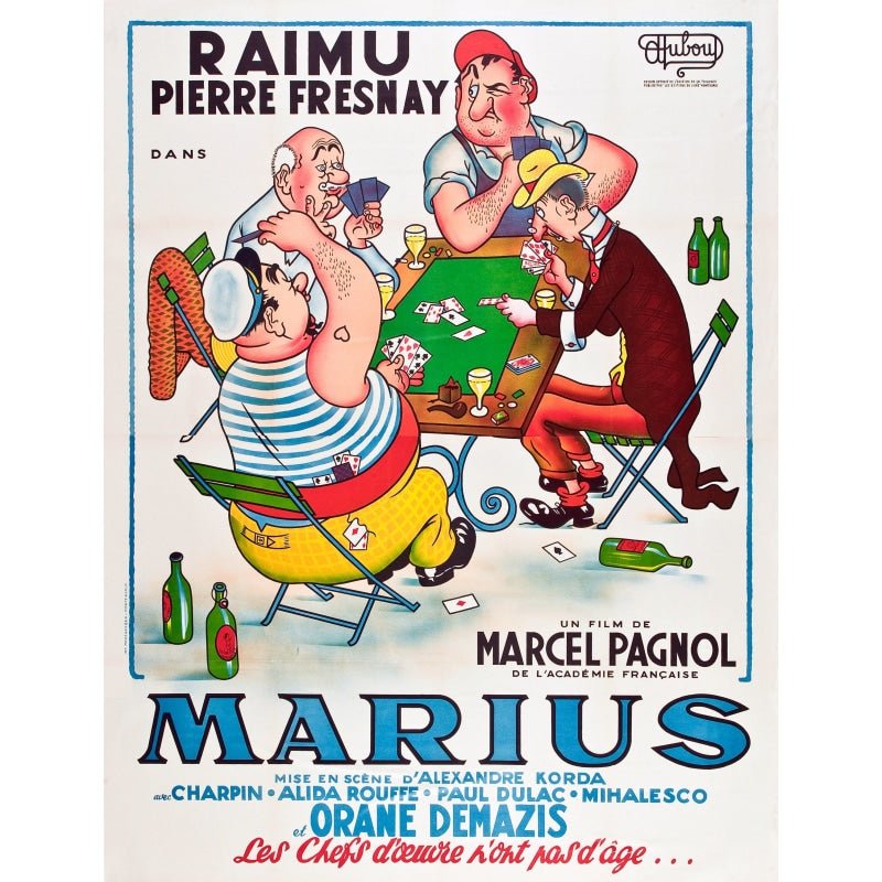 affiche marius pagnol
