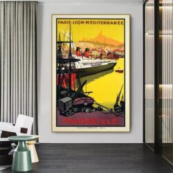 affiche marseille vintage