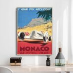 affiche monaco grand prix