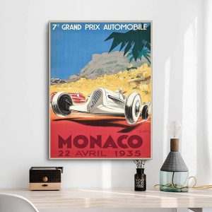 affiche monaco grand prix