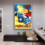 affiche monaco vintage