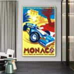 affiche monaco vintage