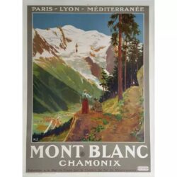 vintage mont blanc poster 1