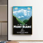 affiche mont blanc