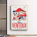 affiche mont ventoux vintage