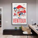 affiche mont ventoux vintage