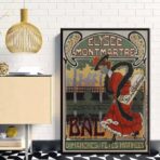 affiche montmartre vintage
