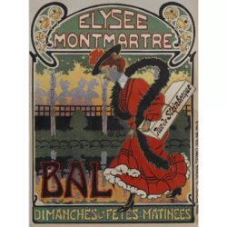 poster montmartre vintage