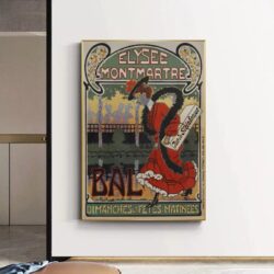 affiche montmartre vintage