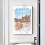 affiche montpellier vintage