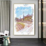 affiche montpellier vintage