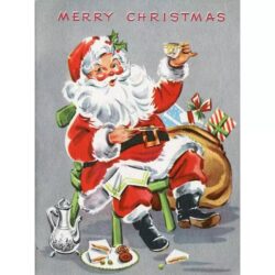 vintage christmas poster