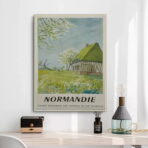 affiche normandie vintage