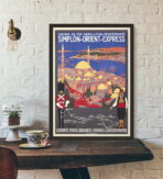 affiche orient express vintage