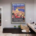 affiche orient express vintage