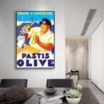 affiche pastis olive