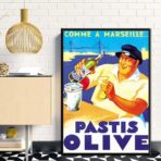 affiche pastis olive