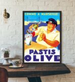 affiche pastis olive