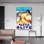 affiche pastis olive