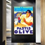 affiche pastis olive