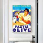 affiche pastis olive