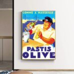 affiche pastis olive