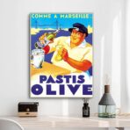 affiche pastis olive