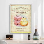 affiche patisserie vintage