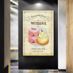 affiche patisserie vintage