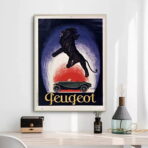 affiche peugeot vintage