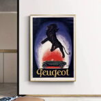 affiche peugeot vintage