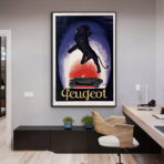 affiche peugeot vintage