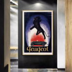affiche peugeot vintage