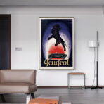 affiche peugeot vintage