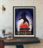 affiche peugeot vintage