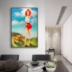 affiche pin up année 60
