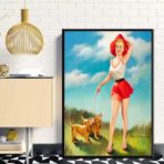 affiche pin up année 60