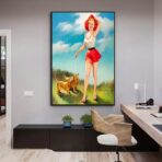 affiche pin up année 60