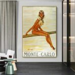 affiche pin up vintage
