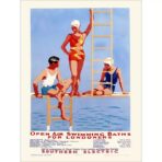 vintage swimming pool poster