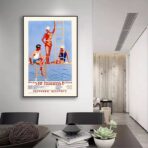 affiche piscine vintage