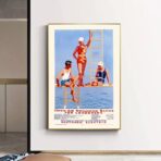 affiche piscine vintage