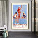 affiche piscine vintage