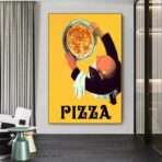 affiche pizza vintage