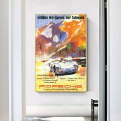 affiche porsche vintage
