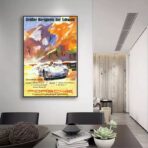 affiche porsche vintage