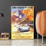 affiche porsche vintage