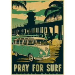 poster pray for surf