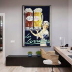 affiche publicitaire alcool vintage